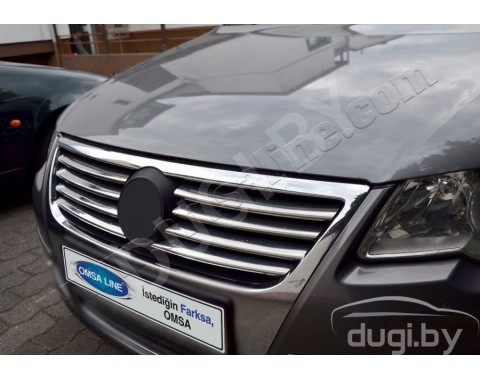 Хром накладки на решетку радиатора (нерж.) Omsa для Volkswagen Passat B6